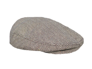 Extra Large Herringbone Flat Cap